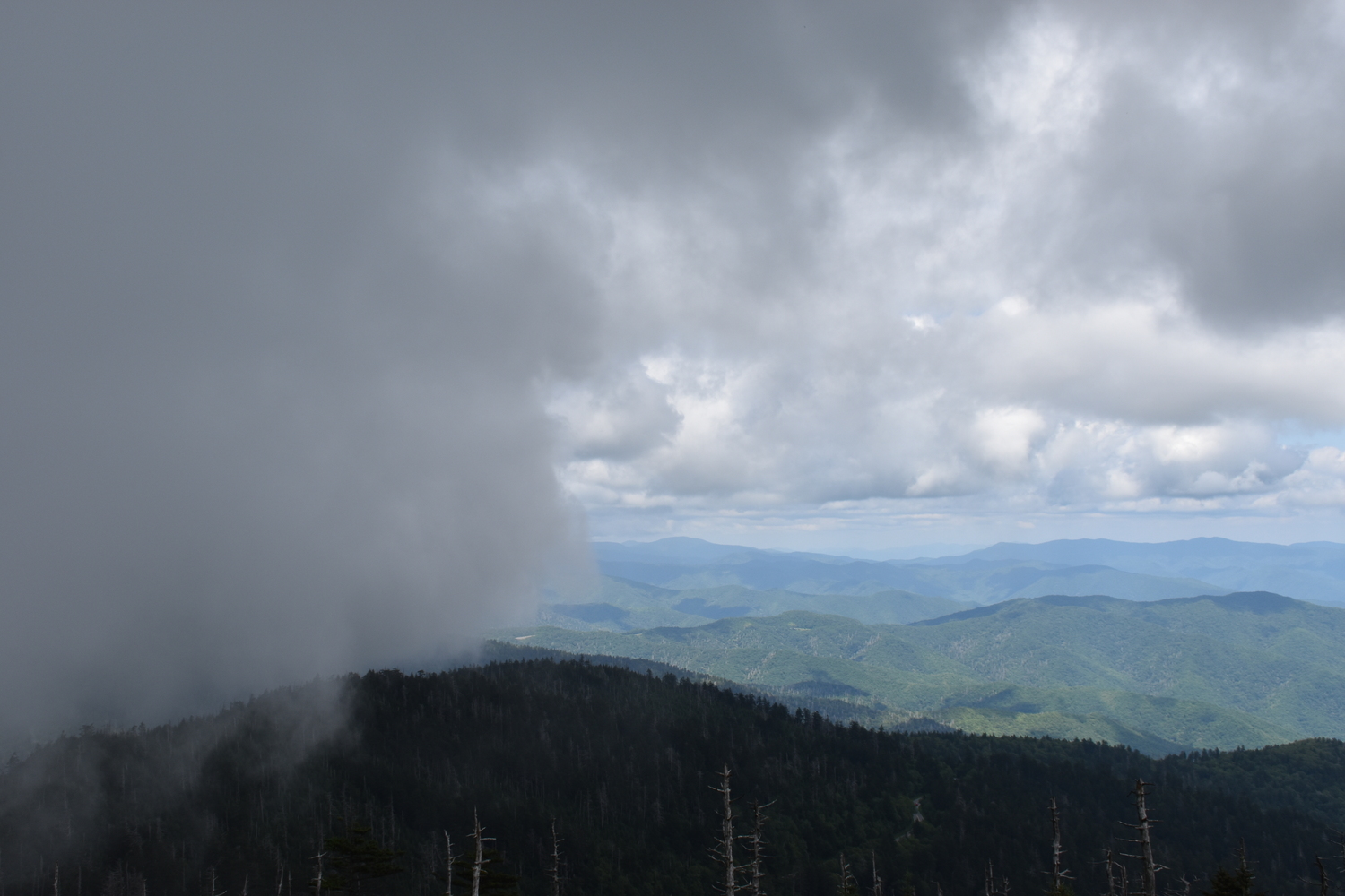 Clingman's Dome - Why they call them the Smokey Mountains