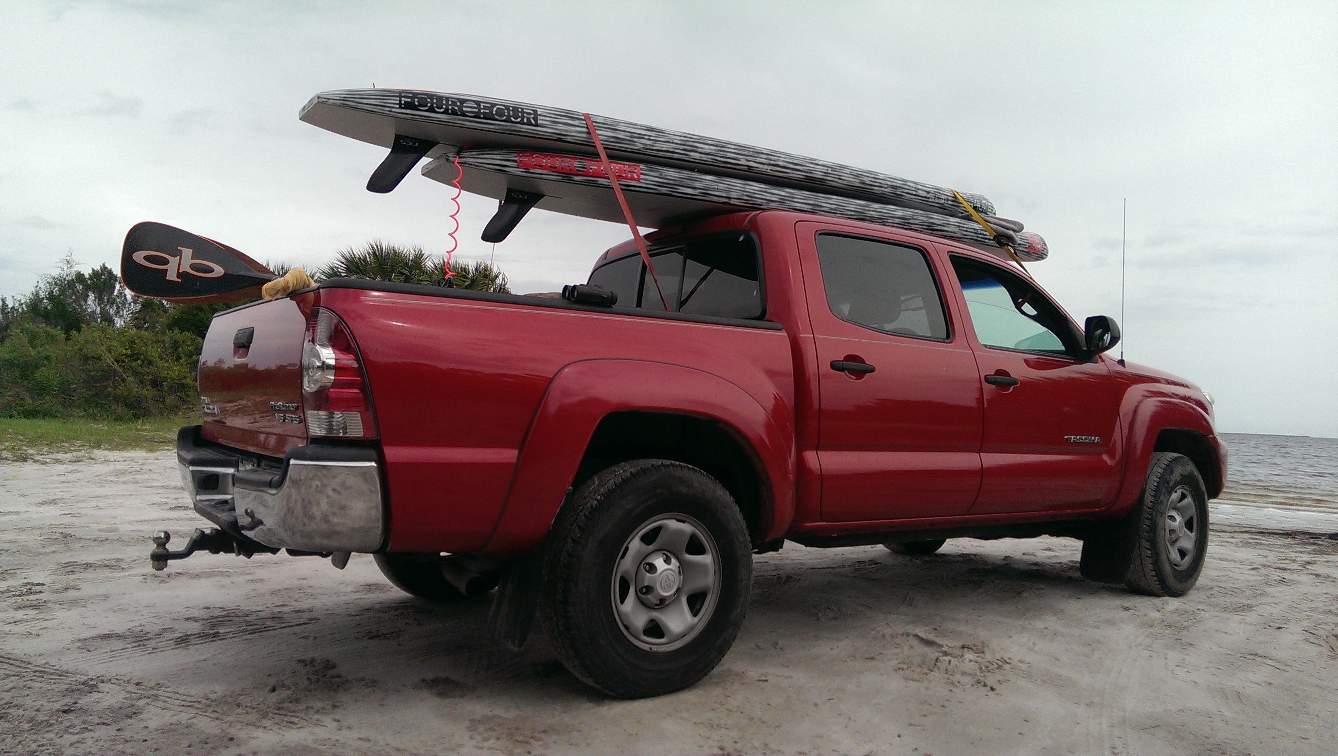 Takoma Truck beach photo with 404 SUPs